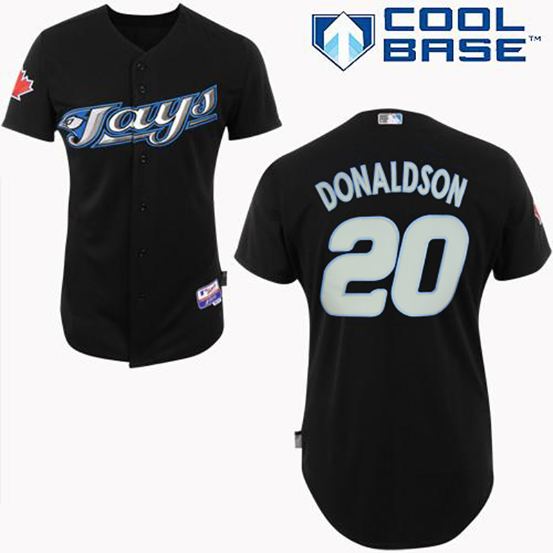 Toronto Blue Jays #20 Josh Donaldson Majestic Black Cool Base Player Jersey