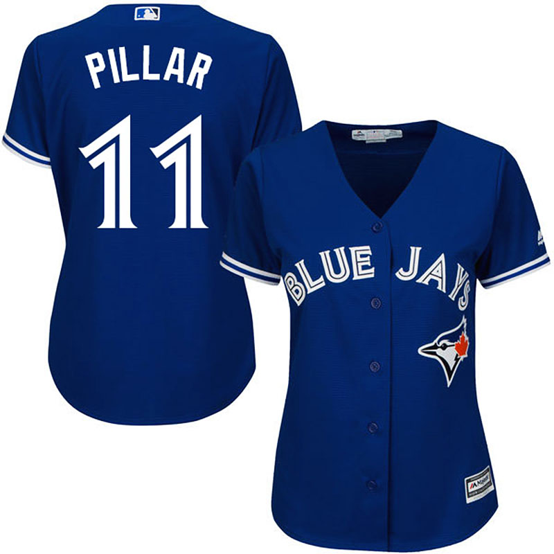 Toronto Blue Jays #11 Kevin Pillar Blue Cool Base Alternate Jersey