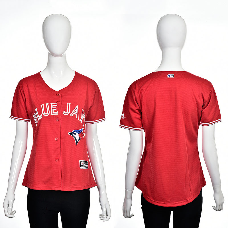 Women's Toronto Blue Jays Red 2016 Cool Base Team Jersey