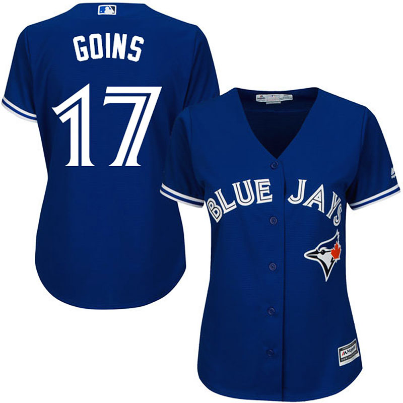 Toronto Blue Jays #17 Ryan Goins Blue Cool Base Alternate Jersey