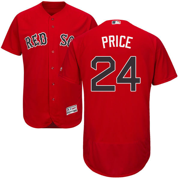 Boston Red Sox #24 David Price Scarlet Flexbase Authentic Collection Jersey