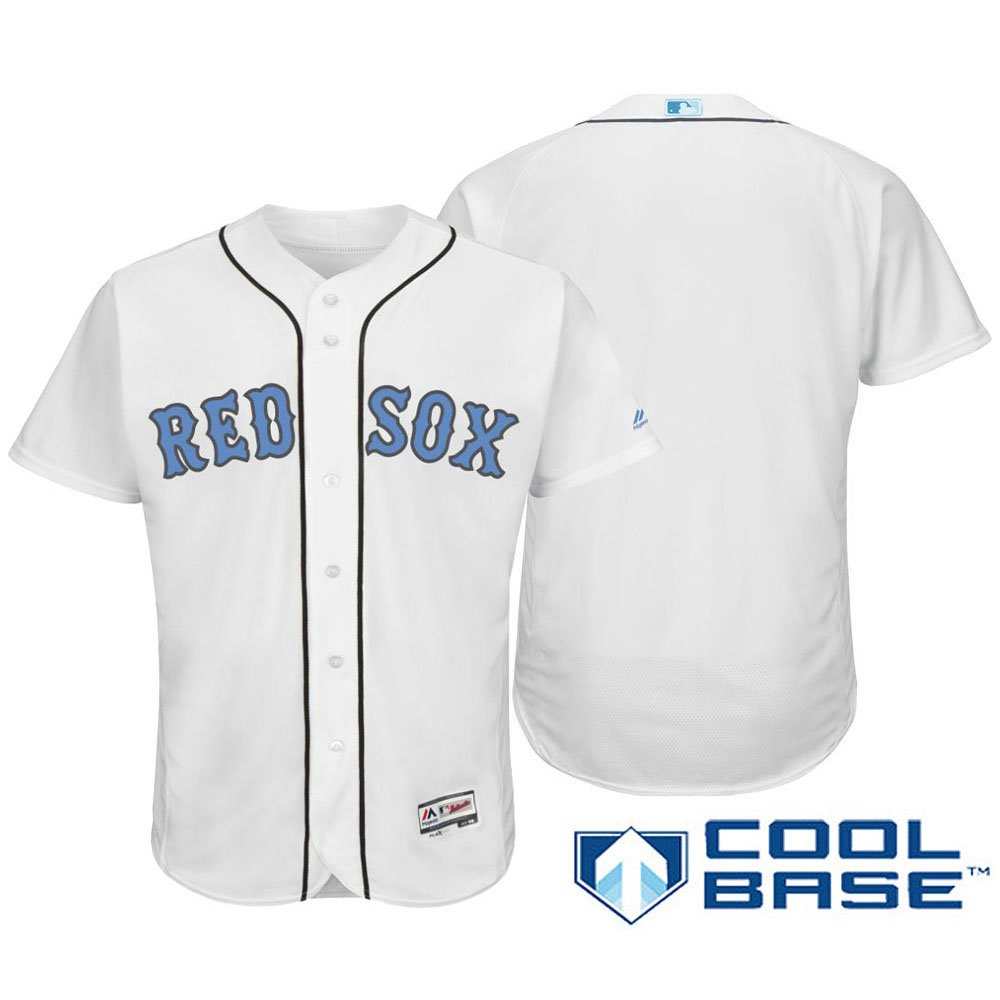 Boston Red Sox 2016 Father's Day White Cool Base Team Jersey