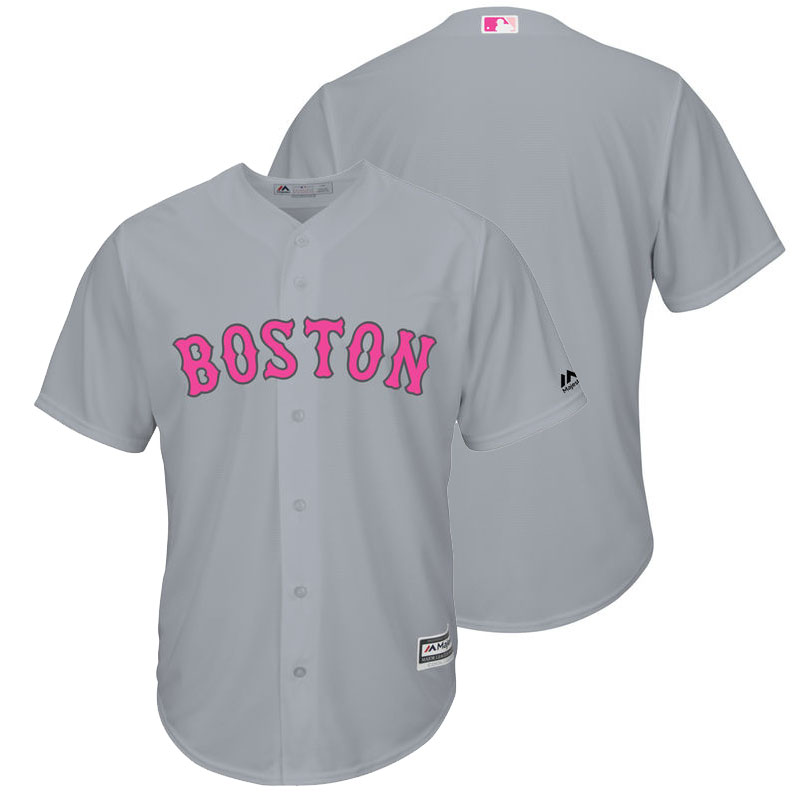 Boston Red Sox Gray Road 2016 Mother's Day Cool Base Team Jersey