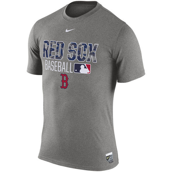 Boston Red Sox Gray Wordmark Issue Performance T-Shirt