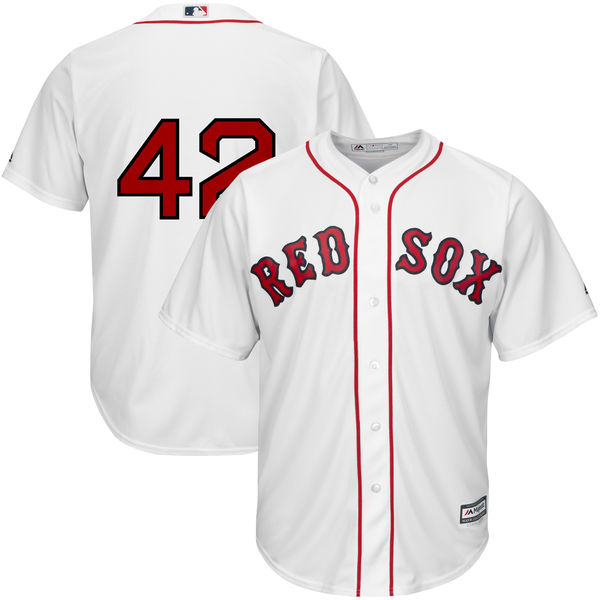 Boston Red Sox Jackie Robinson #42 Majestic White Cool Base Jersey