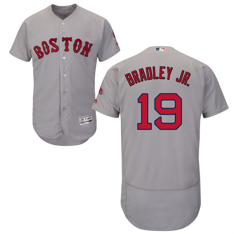 Boston Red Sox Jackie Bradley Jr. #19 Gray Road Flex Base Jersey