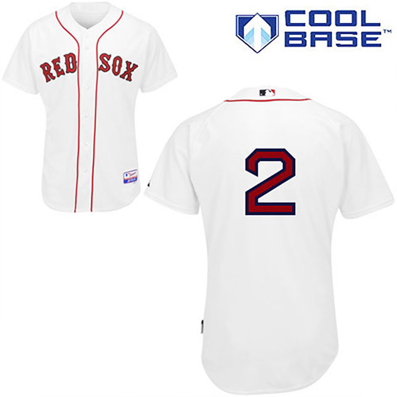 Boston Red Sox #2 Jacoby Ellsbury White Home Jersey