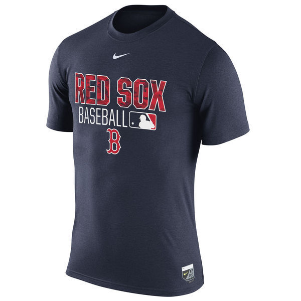 Boston Red Sox Navy Wordmark Issue Performance T-Shirt