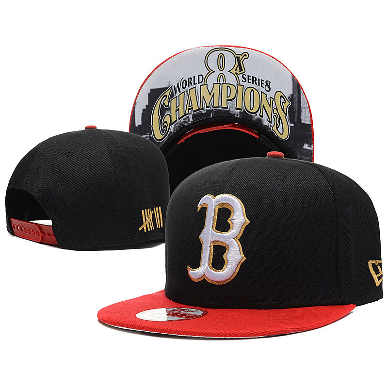 Boston Red Sox New Era Black/Red World Series Champions 9FIFTY Snapback Adjustable Hat