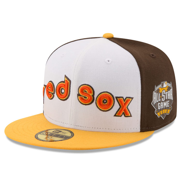 Boston Red Sox New Era White/Yellow Home Run Derby 2016 All-Star Game Patch Authentic Collection 59FIFTY Fitted Hat