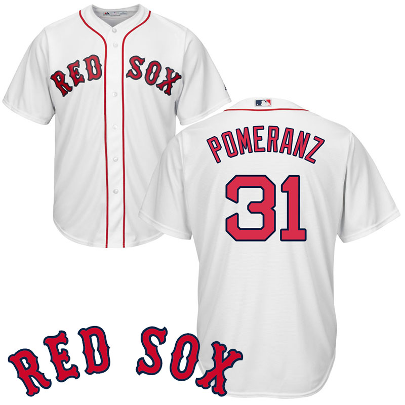 Boston Red Sox Pitcher #31 Drew Pomeranz White Cool Base Jersey