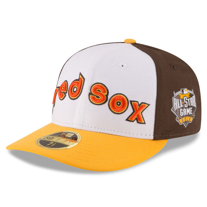 Boston Red Sox New Era White/Yellow Home Run Derby 2016 All-Star Game Patch Low Profile 59FIFTY Fitted Hat