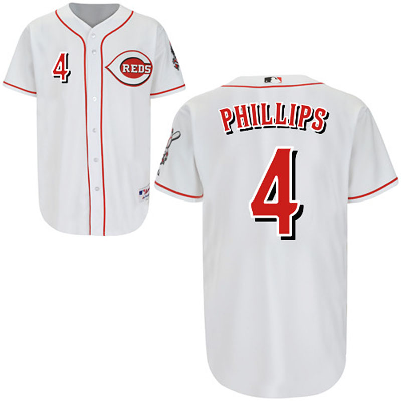 Cincinnati Reds Brandon Phillips Authentic White Cool Base Jersey