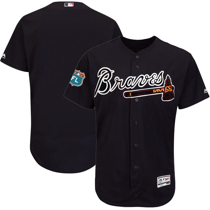 Atlanta Braves Navy Spring Training Flexbase Authentic Collection Team Jersey