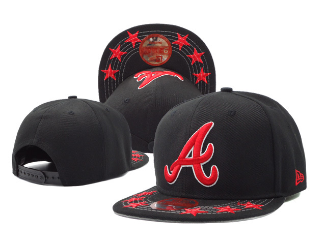 Atlanta Braves New Era Black Adjustable Performance Hat