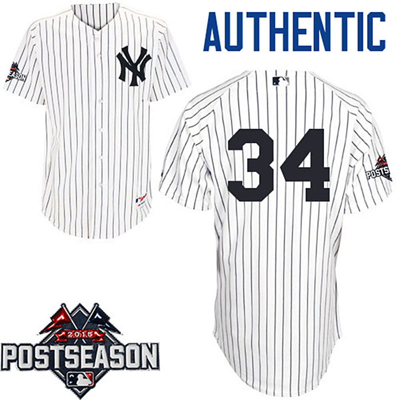 Brian McCann Postseason Patch Authentic White Jersey