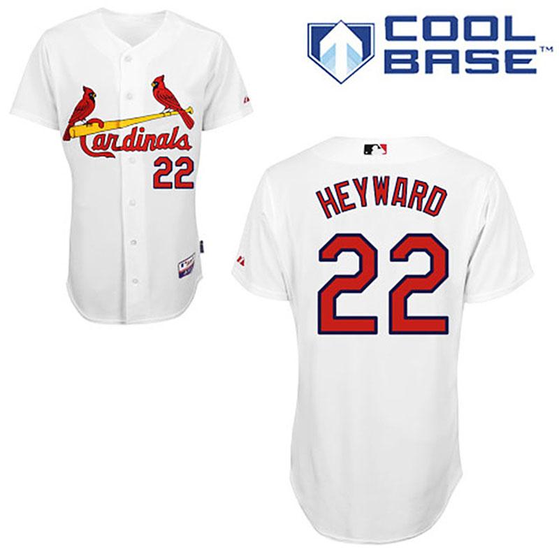 St. Louis Cardinals #22 Jason Heyward White Home Cool Base Jersey