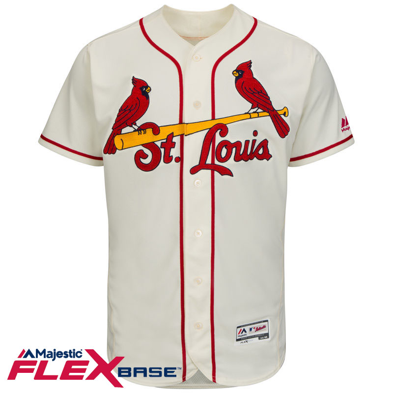 St. Louis Cardinals Cream Authentic Collection Flexbase Team Jersey