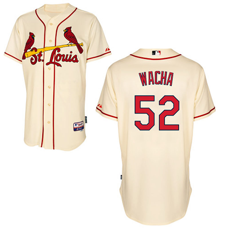 St. Louis Cardinals #52 Michael Wacha Men's Authentic Cream Alternate Majestic MLB Cool Base Jersey