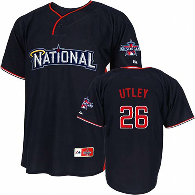 Philadelphia Phillies #26 Chase Utley National League 2010 All Star BP Blue Jersey