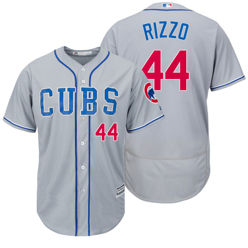 Chicago Cubs Anthony Rizzo #44 Gray Authentic Collection Flexbase Player Jersey