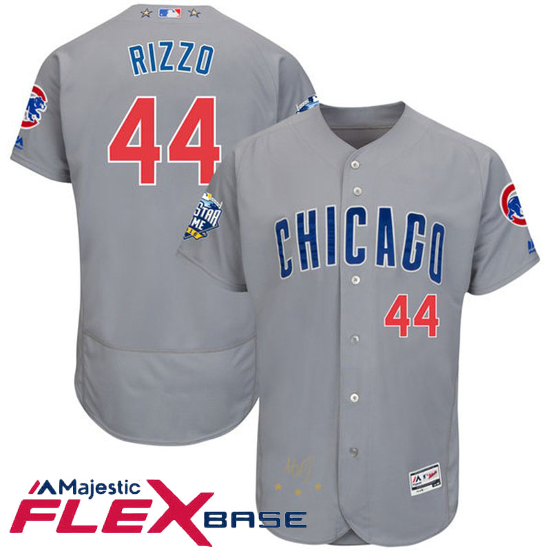 Chicago Cubs Anthony Rizzo #44 Majestic Gray 2016 MLB All-Star Game Signature Flex Base Jersey