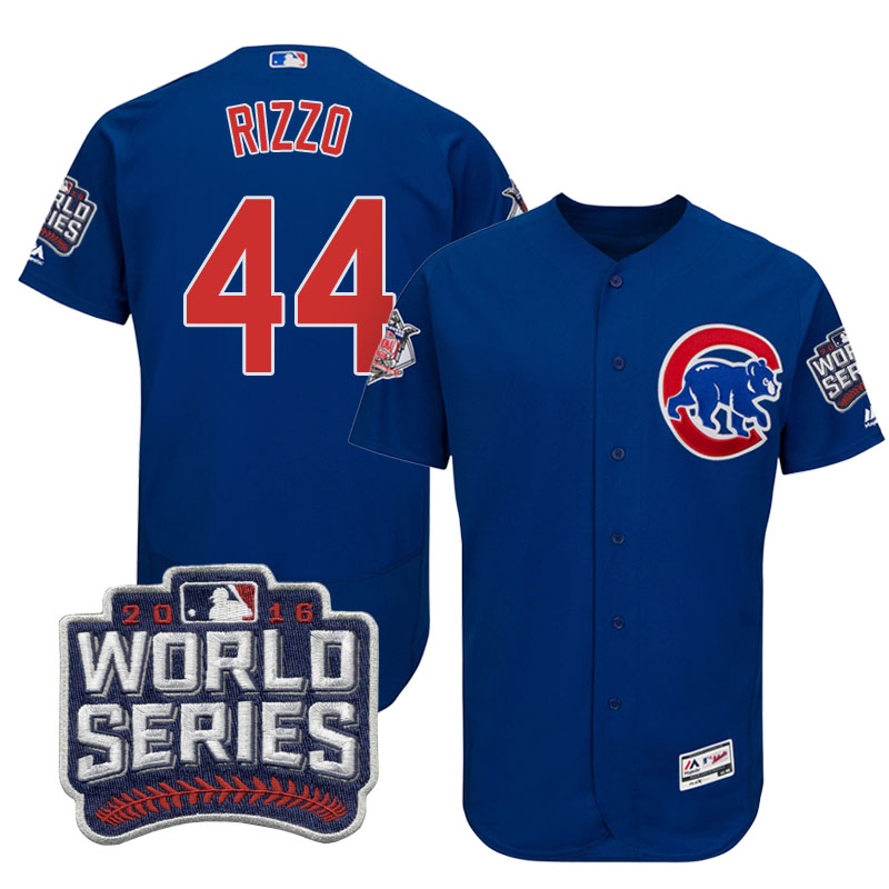 Chicago Cubs Anthony Rizzo #44 Royal 2016 World Series Bound Flex Base Jersey