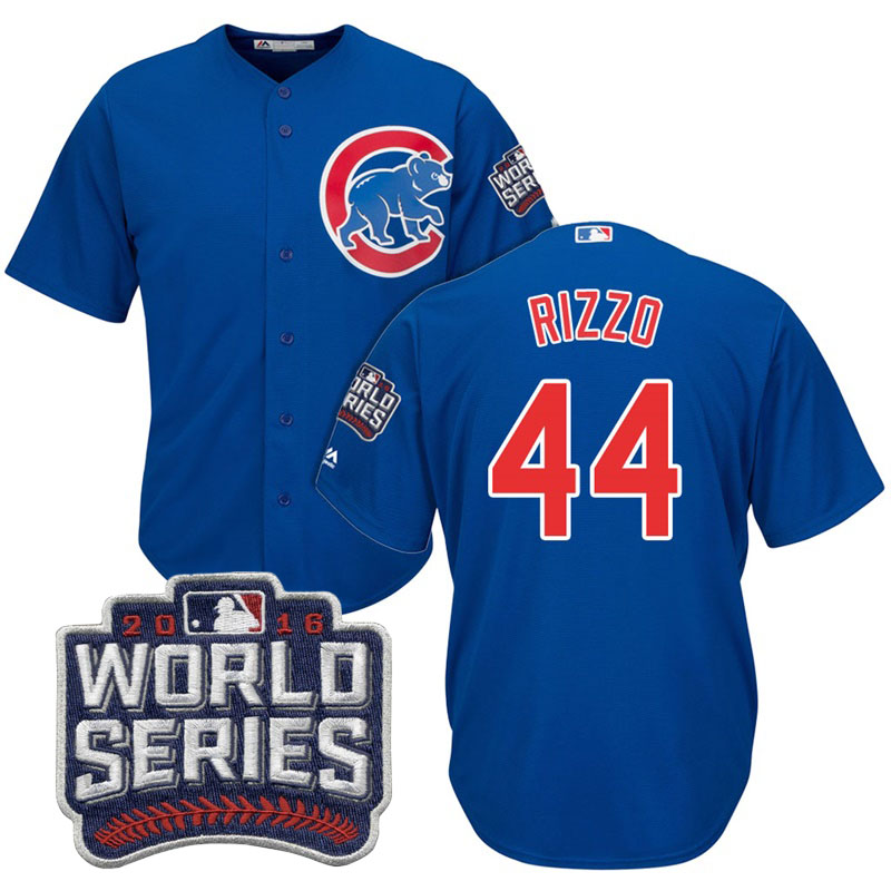 Chicago Cubs Anthony Rizzo #44 Royal 2016 World Series Bound Cool Base Jersey