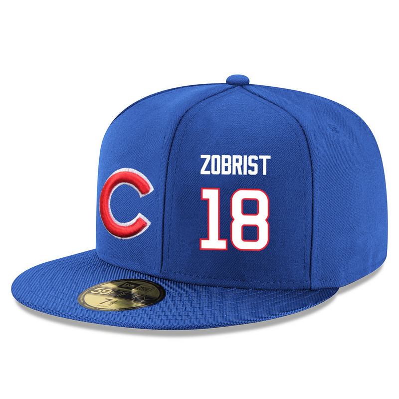 Chicago Cubs Ben Zobrist Royal 59FIFTY Fitted Hat