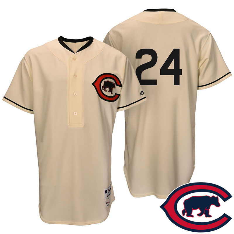 Chicago Cubs Dexter Fowler #24 Tan Turn Back the Clock Throwback Player Jersey