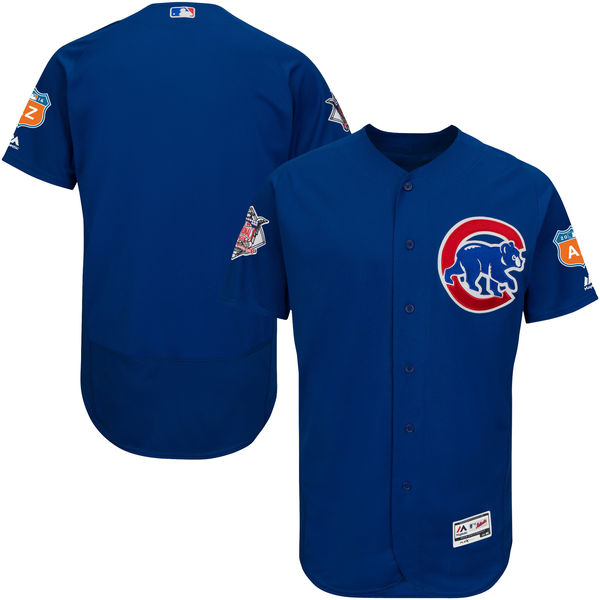 Chicago Cubs Royal 2016 Spring Training Flexbase Authentic Collection Team Jersey