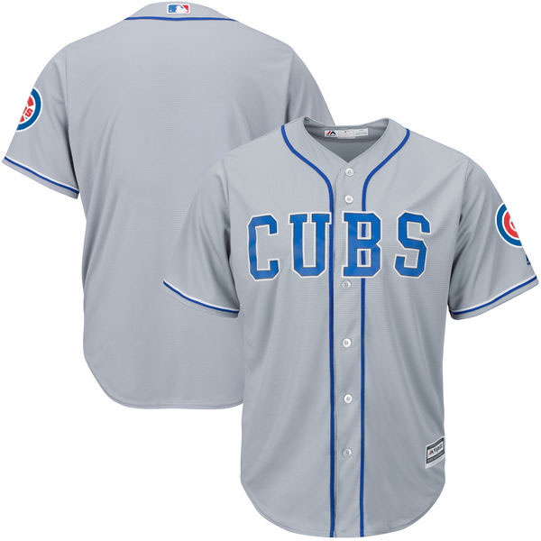 Chicago Cubs Gray Flexbase Authentic Collection Team Jersey