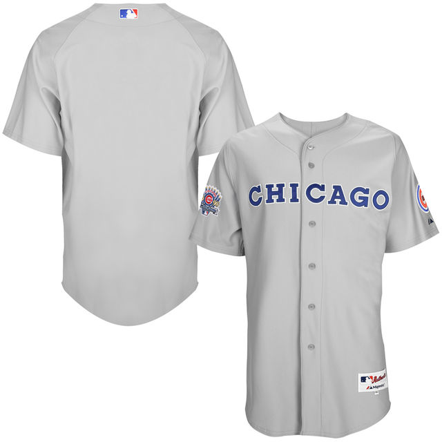 Chicago Cubs Majestic Gray Authentic Turn Back the Clock Team Jersey