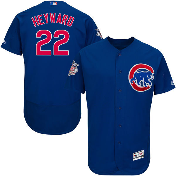 Chicago Cubs Jason Heyward #22 Royal Authentic Collection Flexbase Player Jersey