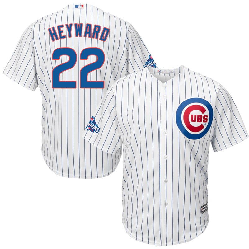 Chicago Cubs Jason Heyward #22 White 2016 World Series Champions Cool Base Jersey