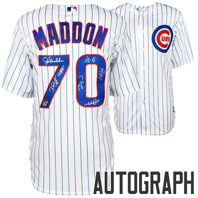 Chicago Cubs Joe Maddon 2016 Autographed White Jersey