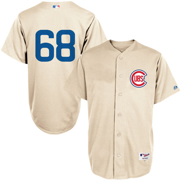 Chicago Cubs #68 Jorge Soler Natural 6200 Turn Back the Clock Cool Base Authentic Jersey