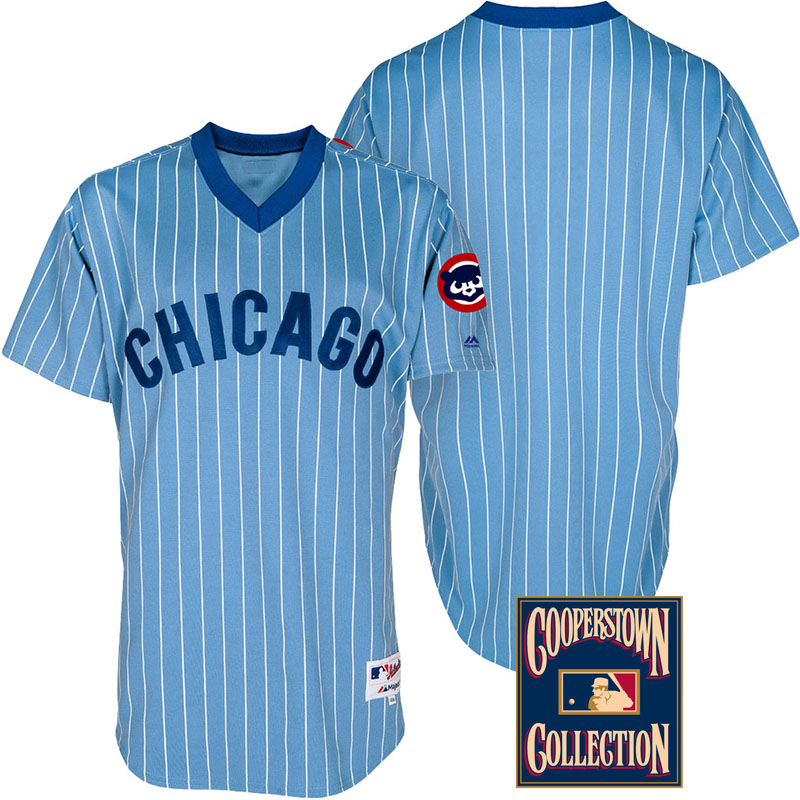 Chicago Cubs Light Blue Throwback Turn Back The Clock Jersey