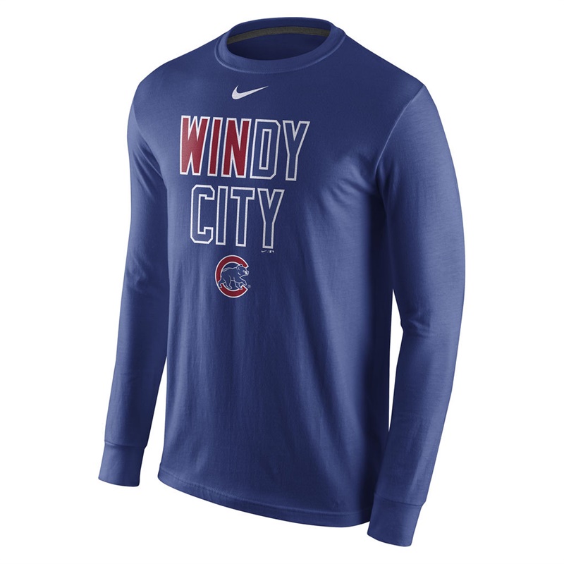 Chicago Cubs Royal 2016 Postseason Playoff Local Long sleeve T-Shirt