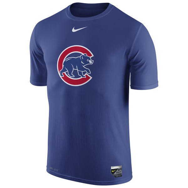 Chicago Cubs Royal Authentic Collection Legend Logo 1.5 Performance Dri-FIT T-Shirt