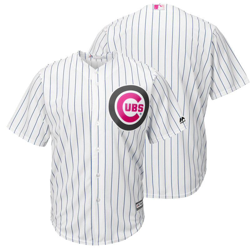 Chicago Cubs White Home 2016 Mother's Day Cool Base Team Jersey