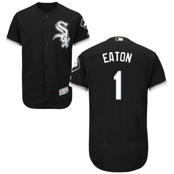 Chicago White Sox Adam Eaton #1 Majestic Black Authentic Collection Flexbase Jersey