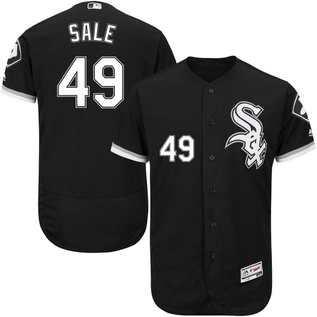 Chicago White Sox Chris Sale #49 Black Flexbase Authentic Collection Player Jersey