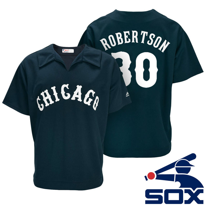 Chicago White Sox David Robertson #30 Navy Turn Back the Clock Throwback Player Jersey