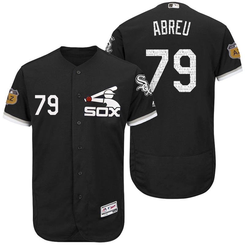 Chicago White Sox Jose Abreu #79 Black 2017 Spring Training Grapefruit League Patch Authentic Collection Flex Base Jersey