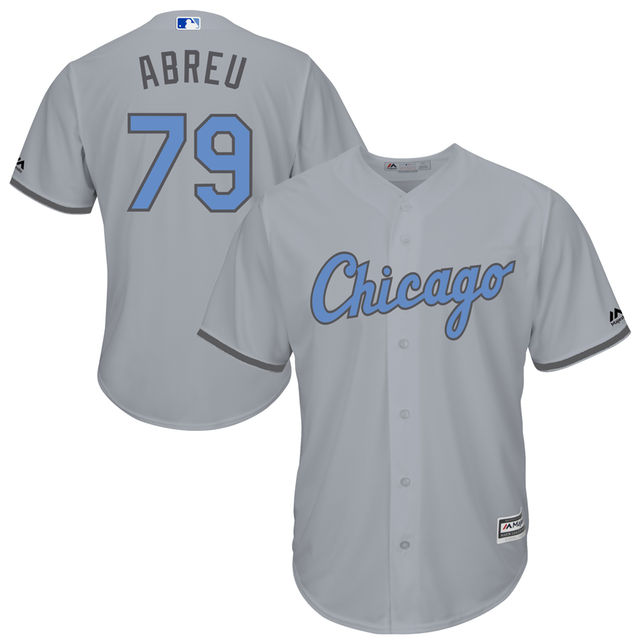 Chicago White Sox #79 Jose Abreu Majestic Gray Fashion 2016 Father's Day Cool Base Jersey