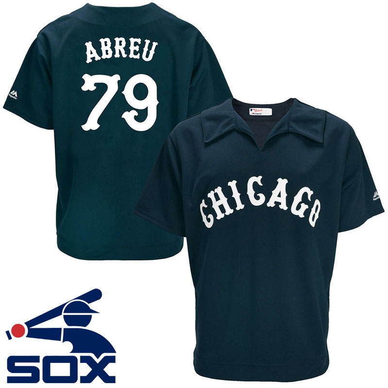 Chicago White Sox Jose Abreu #79 Navy Turn Back the Clock Throwback Player Jersey