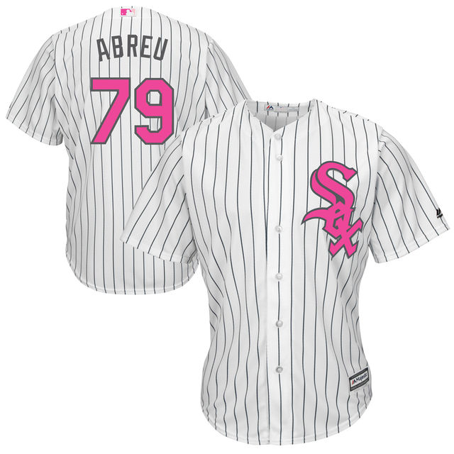 Chicago White Sox #79 Jose Abreu White Home 2016 Mother's Day Cool Base Jersey