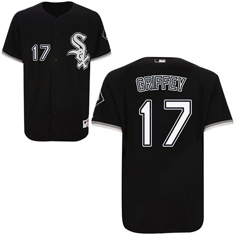 Chicago White Sox #17 Ken Griffey Black Jersey