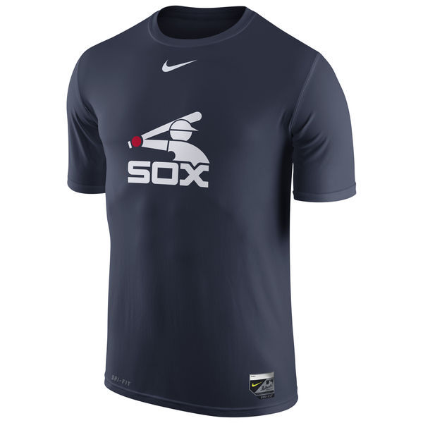 Chicago White Sox Navy Authentic Collection Legend Logo 1.5 Performance Dri-FIT T-Shirt